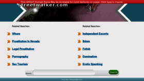 What Streetwalker.com website looked like in 2013 (11 years ago)