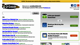 What Socialbacklink.info website looked like in 2013 (11 years ago)