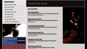 What Simpleguitarsongs.com website looked like in 2013 (11 years ago)