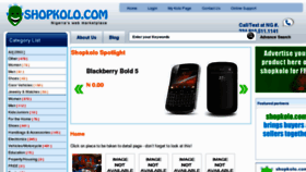 What Shopkolo.com website looked like in 2013 (11 years ago)