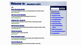 What Sinobeat.info website looked like in 2013 (11 years ago)