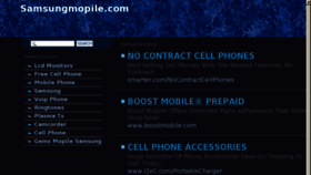 What Samsungmopile.com website looked like in 2013 (11 years ago)