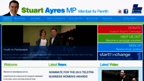 What Stuartayres.com.au website looked like in 2013 (11 years ago)
