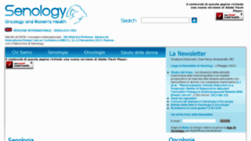 What Senology.it website looked like in 2013 (11 years ago)