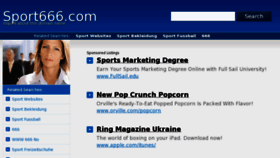 What Sport666.com website looked like in 2013 (11 years ago)
