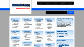 What Submit4less.com website looked like in 2013 (11 years ago)