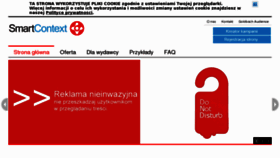 What Smartcontext.pl website looked like in 2013 (10 years ago)