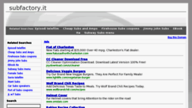 What Subfactory.it website looked like in 2013 (10 years ago)