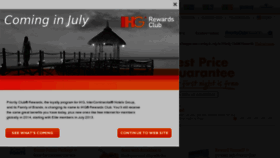 What Sixcontinentshotels.com website looked like in 2013 (10 years ago)