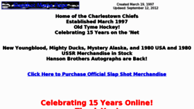 What Slap-shot.com website looked like in 2013 (10 years ago)