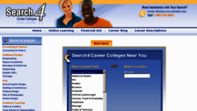 What Search4careercolleges.com website looked like in 2013 (10 years ago)
