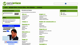 What Servienlace.com website looked like in 2013 (10 years ago)