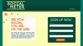 What Socialmeter.us website looked like in 2013 (10 years ago)