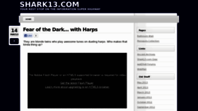 What Shark13.com website looked like in 2013 (10 years ago)
