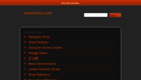 What Shoeminx.com website looked like in 2013 (10 years ago)