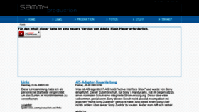 What Sammyproduction.net website looked like in 2013 (12 years ago)