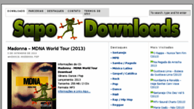 What Sapodownloads.net website looked like in 2013 (10 years ago)