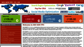 What Seosemppc.co.uk website looked like in 2013 (10 years ago)