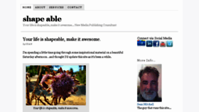 What Shapeable.com website looked like in 2013 (10 years ago)