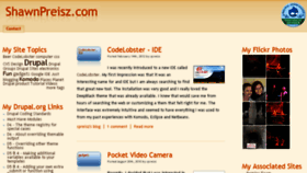 What Shawnpreisz.com website looked like in 2013 (10 years ago)