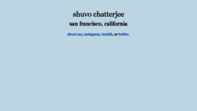 What Shuvo.com website looked like in 2013 (10 years ago)
