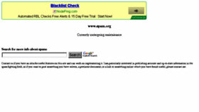 What Spam.org website looked like in 2013 (10 years ago)