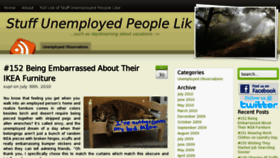 What Stuffunemployedpeoplelike.com website looked like in 2013 (10 years ago)