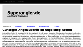 What Superangler.de website looked like in 2013 (10 years ago)