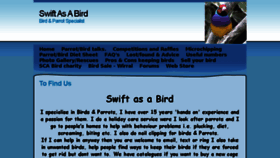 What Swiftasabird.com website looked like in 2013 (10 years ago)
