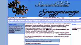 What Synonyymi.net website looked like in 2013 (10 years ago)