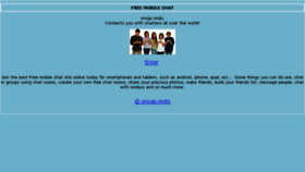 What Snogs.mobi website looked like in 2013 (10 years ago)
