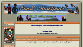 What Sims2marktplatz.net website looked like in 2013 (10 years ago)
