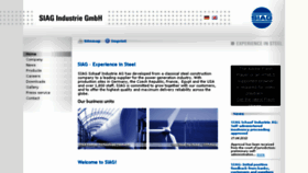 What Siag.de website looked like in 2013 (10 years ago)