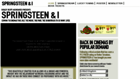 What Springsteenandi.com website looked like in 2013 (10 years ago)