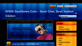 What Sesliselen.com website looked like in 2011 (13 years ago)
