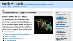 What Simplewpguide.com website looked like in 2013 (10 years ago)