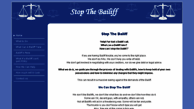What Stopthebailiff.org.uk website looked like in 2013 (10 years ago)