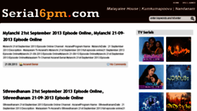 What Serial6pm.com website looked like in 2013 (10 years ago)