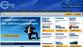 What Syntra-west.be website looked like in 2013 (10 years ago)