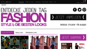 What Stylovin.com website looked like in 2013 (10 years ago)