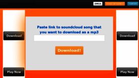 What Soundcloud2mp3.com website looked like in 2013 (10 years ago)