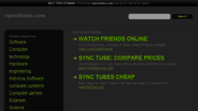 What Synchtube.com website looked like in 2013 (10 years ago)