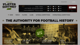 What Soccerdatabase.eu website looked like in 2013 (10 years ago)