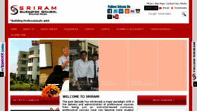 What Sriram.ac.in website looked like in 2013 (10 years ago)