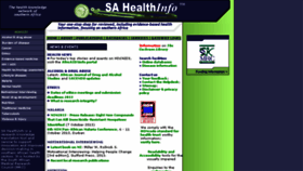 What Sahealthinfo.org website looked like in 2013 (10 years ago)
