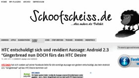 What Schoofscheiss.de website looked like in 2013 (10 years ago)