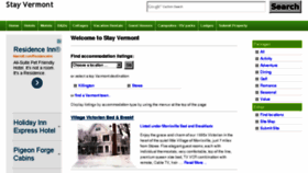 What Stayvermont.com website looked like in 2013 (10 years ago)