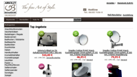 What Shop.absolut-bad.de website looked like in 2013 (10 years ago)