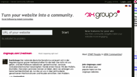 What Sixgroups.com website looked like in 2013 (10 years ago)