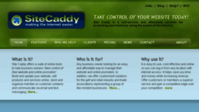 What Sitecaddy.com website looked like in 2013 (10 years ago)